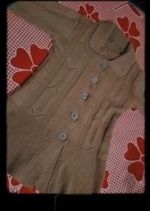 Vintage Brown Knit Cardigan