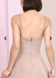 Cute Nude Mini Dress