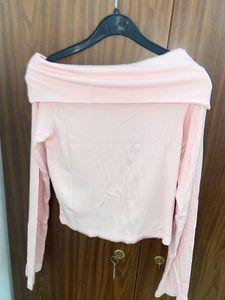 Pink Off-Shoulder Top 🎀