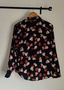 Printed Button Down Shirt