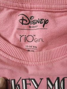 Disney Mickey Mouse Pink Sweatshirt