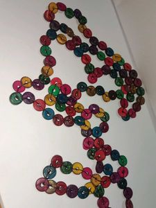 Colorful Wooden Bead Necklace