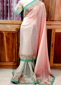 Beautiful 😍 Saree With Blouse