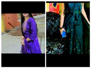 Combo Of 2 Kurta Set Nd Ready To Wear Saree New