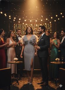 ✨Slay the Night! Slate Grey Ruffle Sheath Dress 🥂