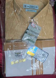 Ramraj Shirt and Velcro Dhoti Set