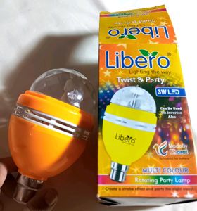 LED Multi Colour Rotating  Magic Disco Bulb