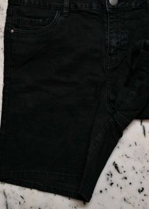 Black Denim Shorts