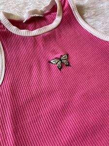 Only Pink Crop Top