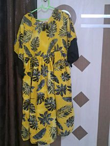 Umbrella Sleeves Long Dress