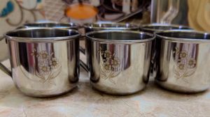 Steel Tea Set with Tray