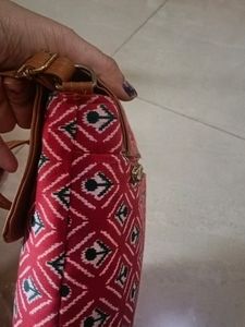 A Cloth Fabric Sling Bag