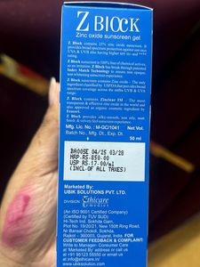 Z Block Sunscreen SPF 50