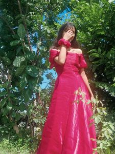 Aesthetic Princess 👑 Off-Shoulder Gown