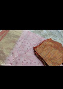 Elegant Pink Saree with Blouse