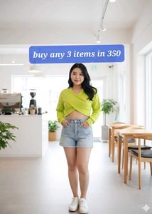 Green Crop Top - Trendy Style