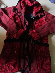 Burgundy Winter Coat