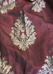 Elegant Maroon &amp; Gold Curtains
