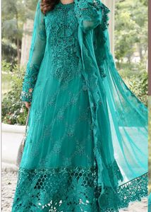 Heavy Work Unstitched Dress Material (Pakistani)