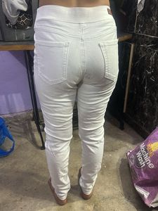 White Pull-On Jeggings