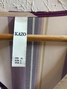 Striped Knot-Front Top