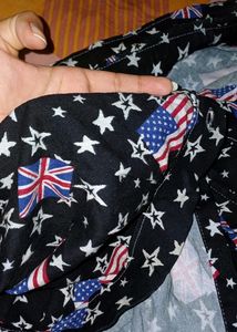 Black Printed Jacket For 10 To 12 Year Girl