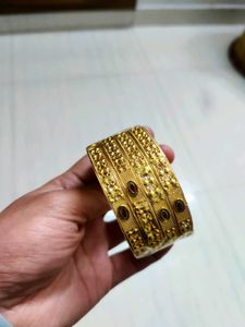 Gold Plated Bangles Set Of Four
