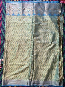 Elegant Green Banarasi Saree