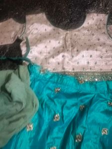 Teal Embellished Lehenga Choli