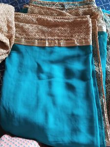 Saree &amp; Stiched Blouse