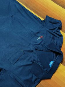 F&amp;S Men Navy Blue Polo Tshirt