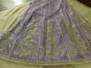 Lehenga Choli And Duptta Semi Stitched