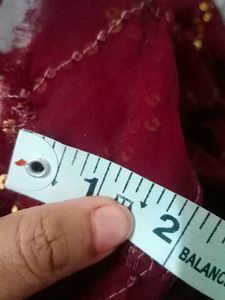 Maroon Embellished Blouse