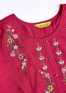 Elegant Pink Embroidered Kurta Set