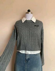 Gray Knit Sweater
