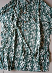 combo offer Green  & pink Floral Print Top