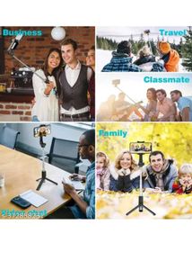 📸 4-in-1 Selfie Stick Tripod with Wireless Remote