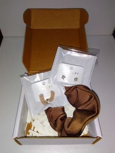 Two Set Of Korean Earrings With Scrunchies