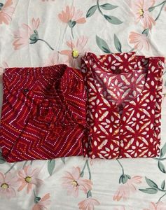 Red Plazo Suit ❤️