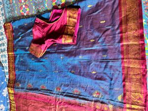 Sico gadwal saree with blouse