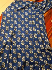 Blue Floral Print Tunic
