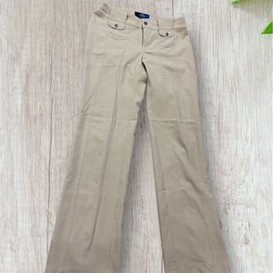 Beige Formal Pants