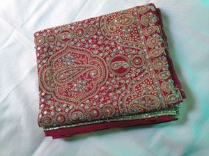 😍Heavy Embroidery Design Saree