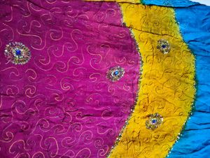 saree garba night style or jaipuri print 💗