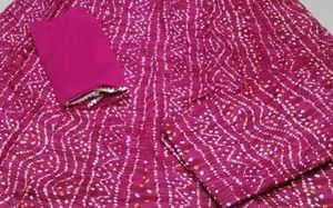 Bandhani Print Kurta Pant Dupatta Set