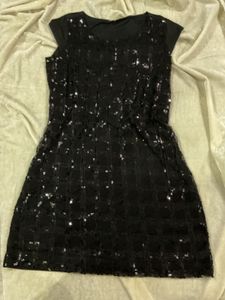 Sequin Embellished Mid Length Dress