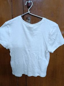 Casual White crop top