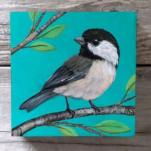 Chickadee Painting