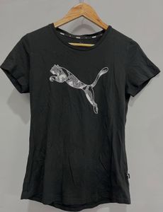 PUMA BLACK CASUAL T SHIRT