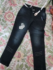 Embellished Denim Jeans